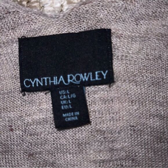 Cynthia Rowley linen shirt size L - Picture 3 of 9